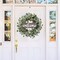 20-inch Green Eucalyptus Wreath with "Welcome" Sign – Front Door Decor